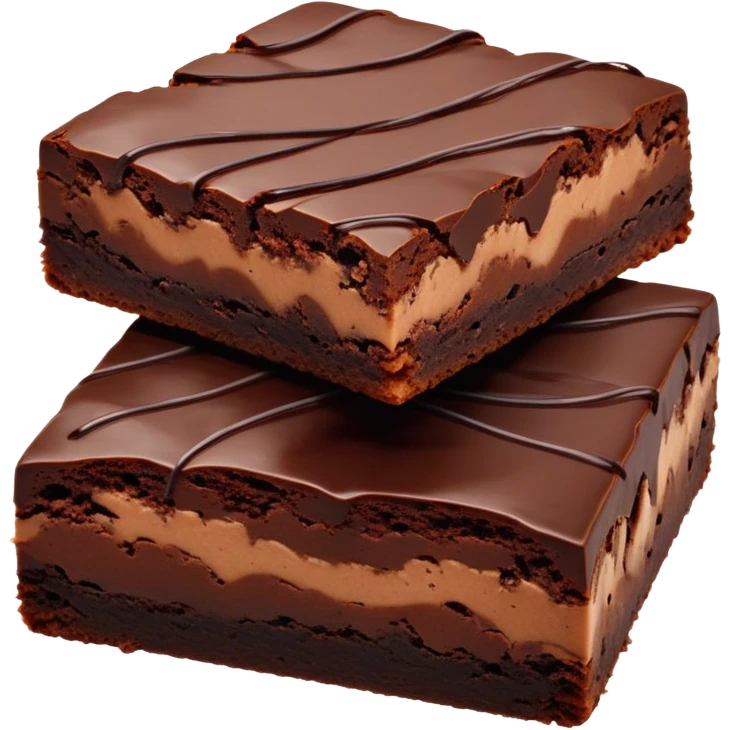 Cinematic Realistic Brownies, rich and dense with a deep chocolate hue, slightly cracked on top revealing the fudgy center, soft light reflecting off the warm surface, a few crumbs scattered around, glowing with an indulgent and comforting texture. emoji