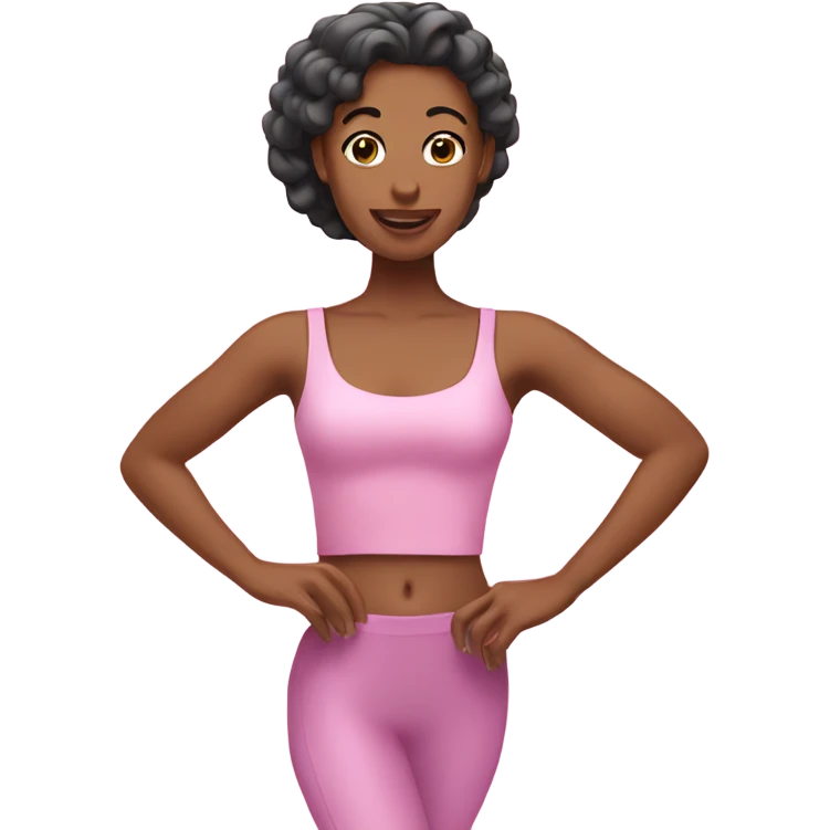 pink Pilates princess emoji