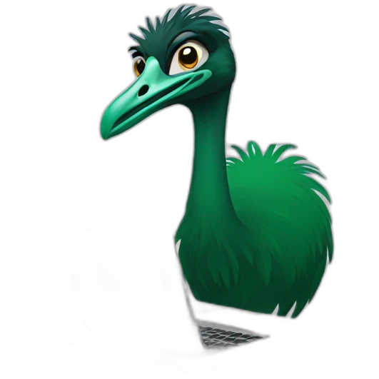 emu with laptop emoji