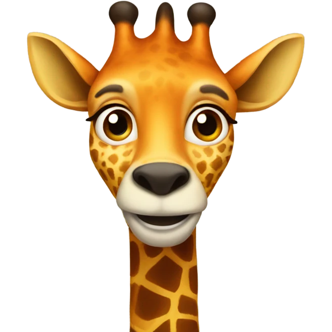 Jiraffe with fox face  emoji