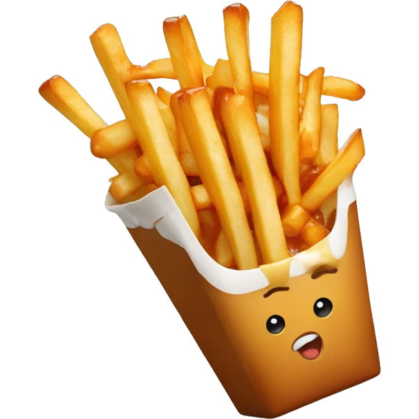 Poutine qui mange une poutine  emoji