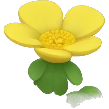 Buttercup flower emoji