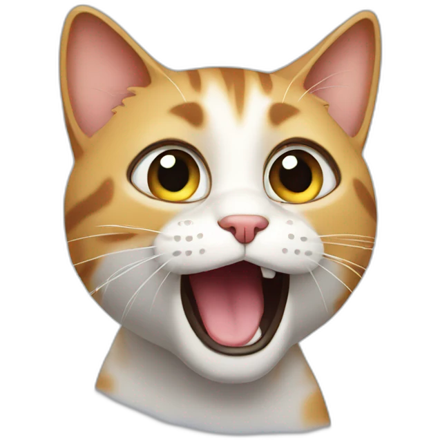 Surprised cat emoji