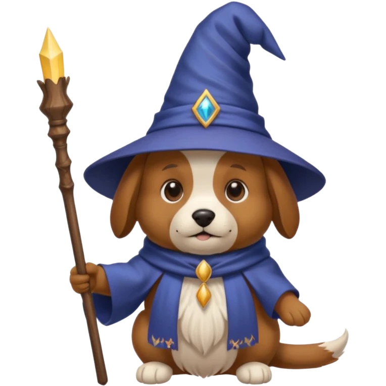 Dog wizard emoji
