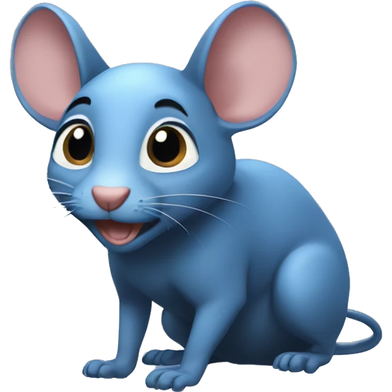 raton animado blue emoji