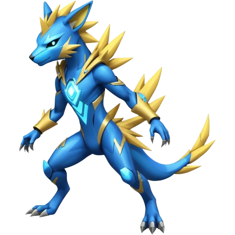 Modern Futuristic Cyber-Manectric-Zeraora-fusion (full body) emoji