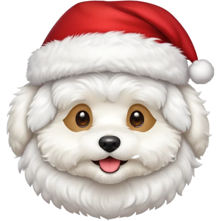 Bichon frisé emoji for x-mas emoji