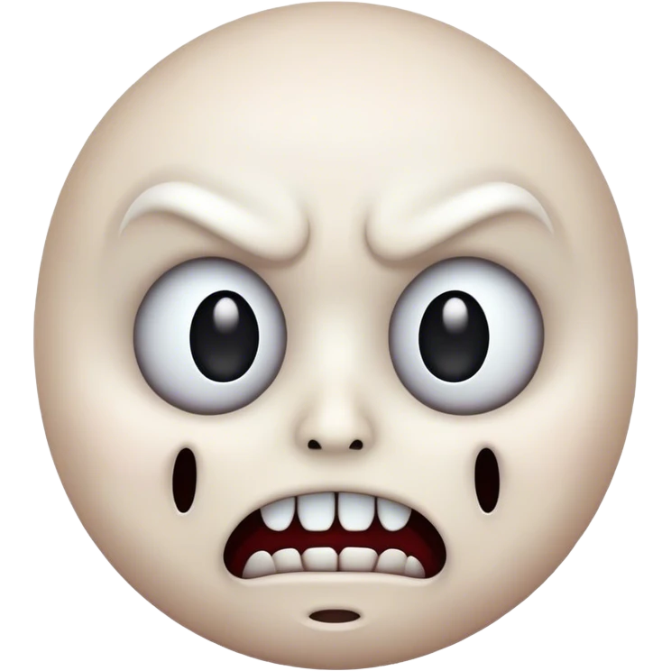 Scary face emoji emoji