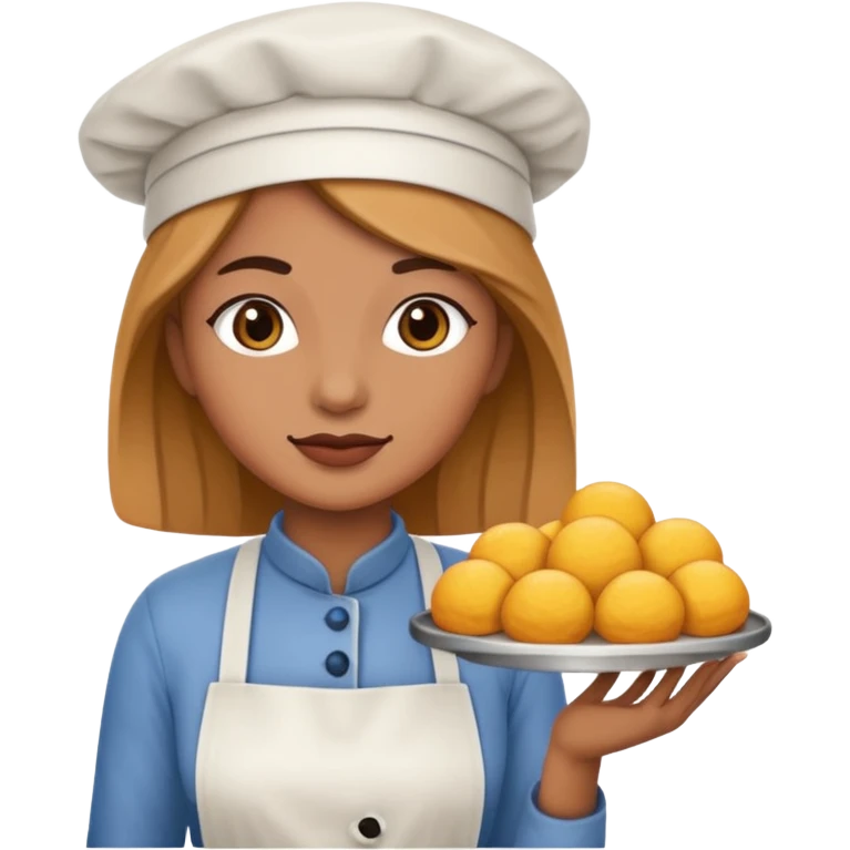 baker woman medium skin tone emoji