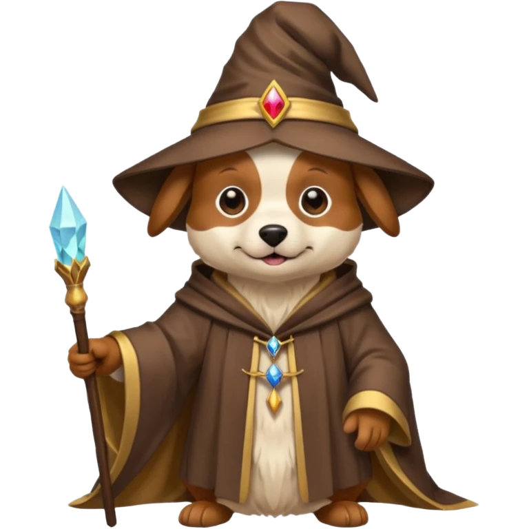 Dog wizard emoji
