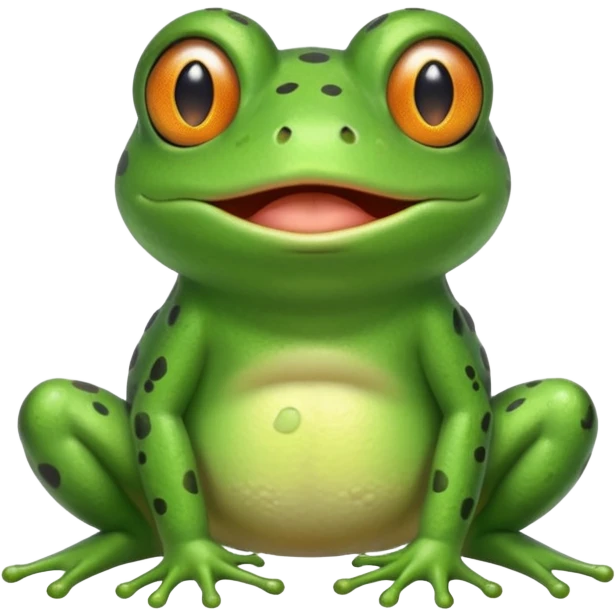 Frog farting showing wind from bum emoji