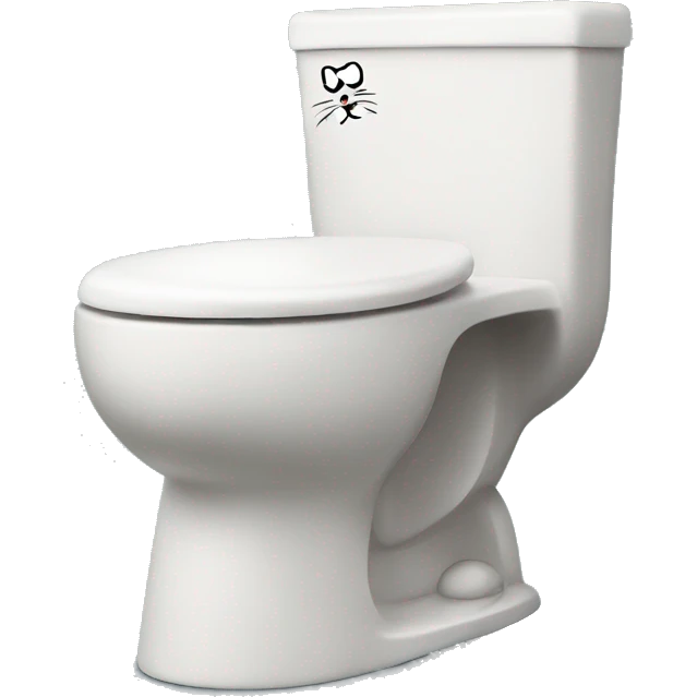 Cat on the toilet emoji