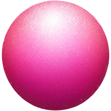 Pink ombre kickball with glitter  emoji