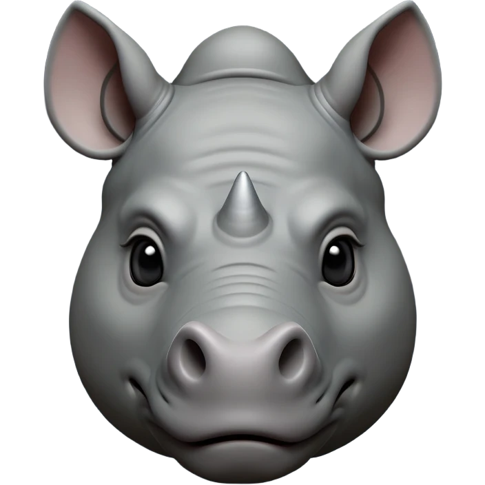 cinematic-noble--rhinoceros-portrait-emoji,slate-grey-hide--poised-and-regal,-with-a-massive,-powerful-build-and-a-thick, -deep-set-soulful-piercing-eyes,-simplified-yet-sharp-and-sophisticated-features,-highly-detailed,-large-black-eyes, zoomed out showing shoulders emoji