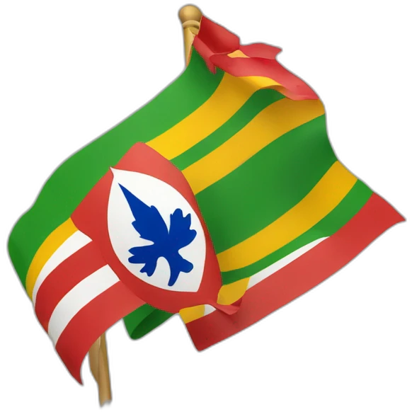 Drapeau indépendantiste guadeloupéen emoji