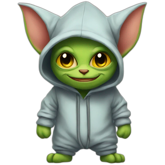 goblin in cat onesie emoji