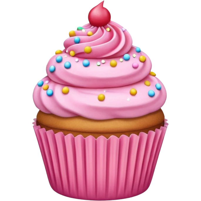 pink cupcake emoji