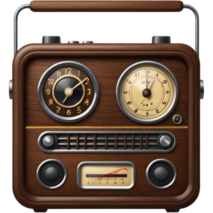 Old radio emoji