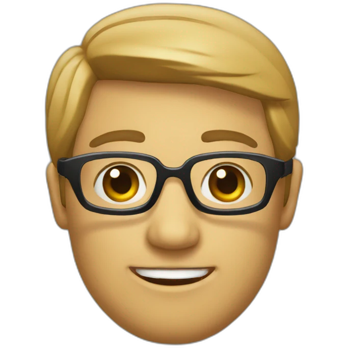 Filósofo con lentes emoji