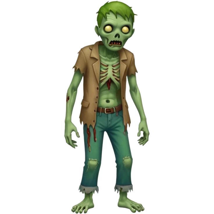 Create an emoji of  a scary Zombie full bodied emoji