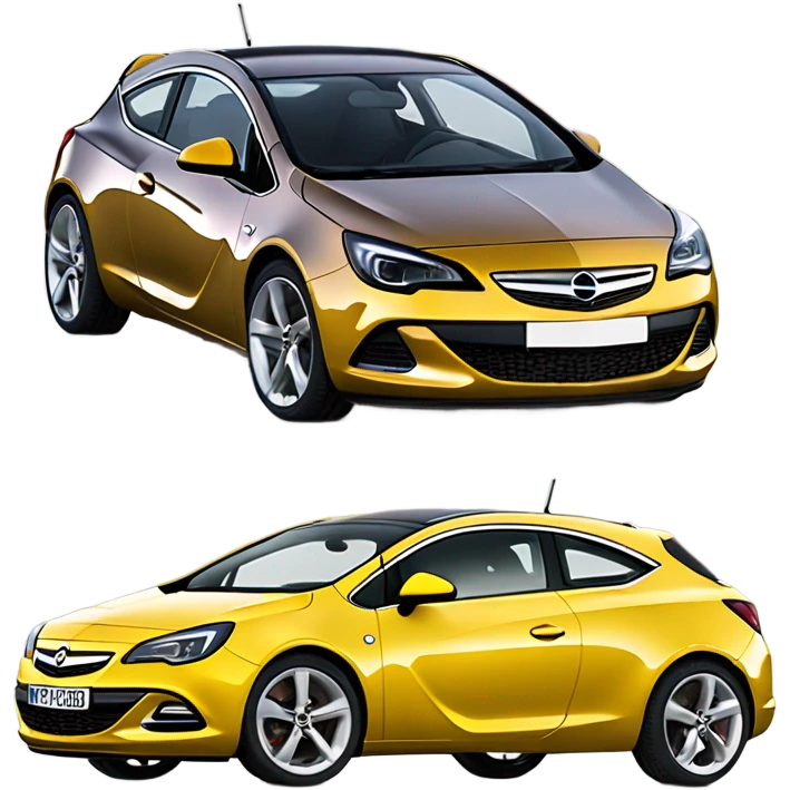 Coche opel Astra gtc derrapando  emoji