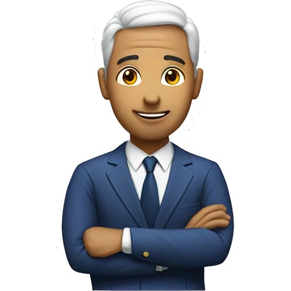 Sigma man meeing emoji
