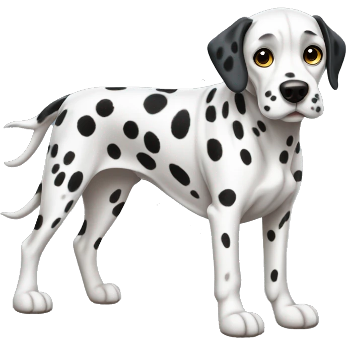 Dalmatian dog full body emoji
