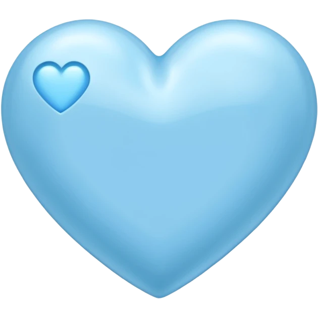 Baby blue heart emoji