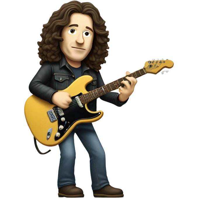 Rory Gallagher playing guitar  emoji