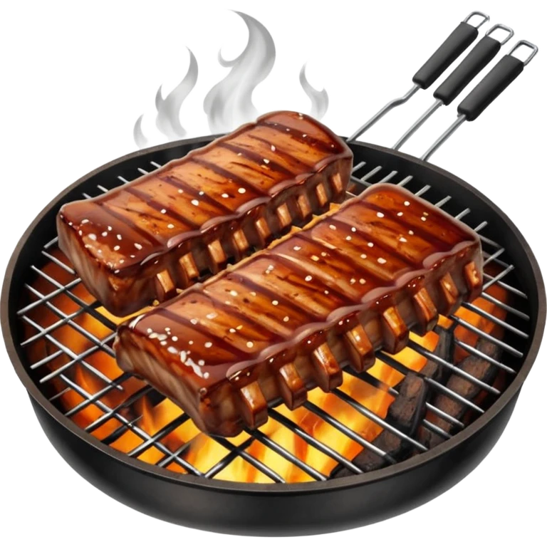bbq ribs on grill emoji