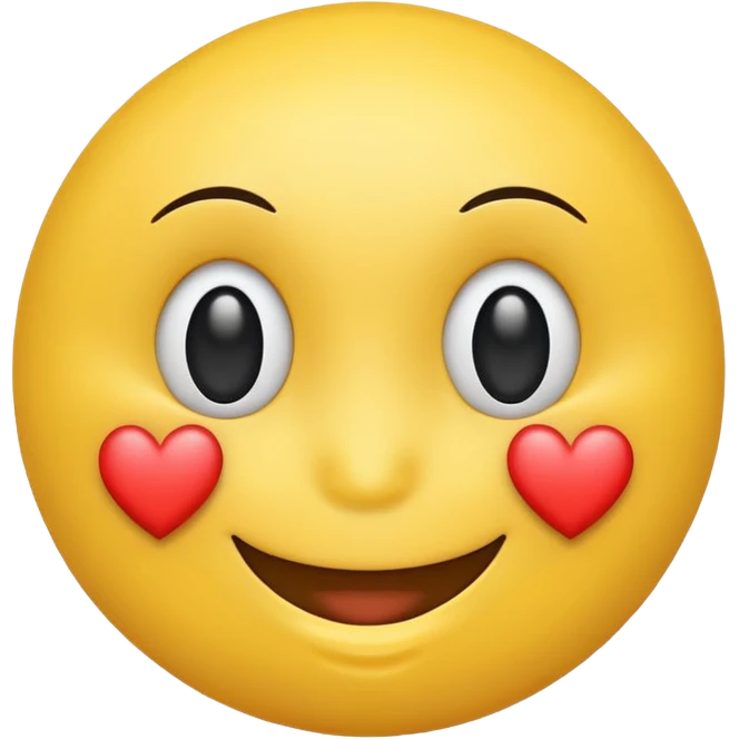 Smiley face with heart emoji