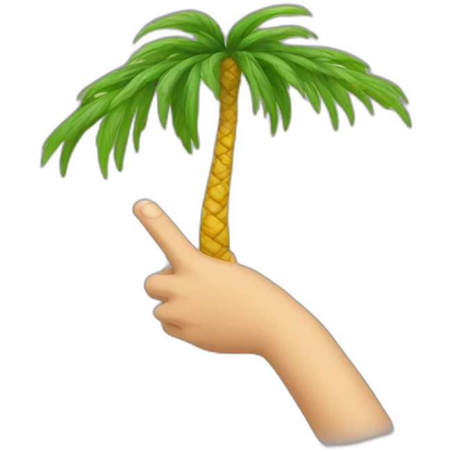 Keen V et un palmier emoji