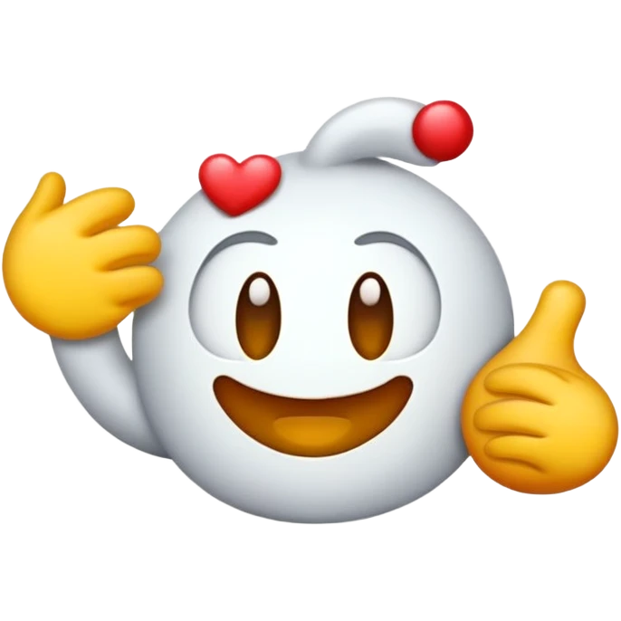 گربه‌ای که با صورت خندان به دوربین نگاه می‌کنه.

 emoji