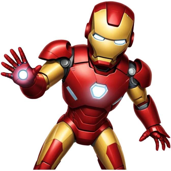Caseoh in a iron man custome emoji