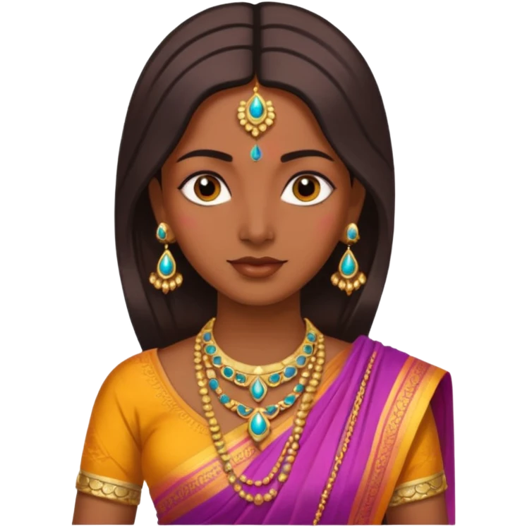 i need an indian in a sari emoji