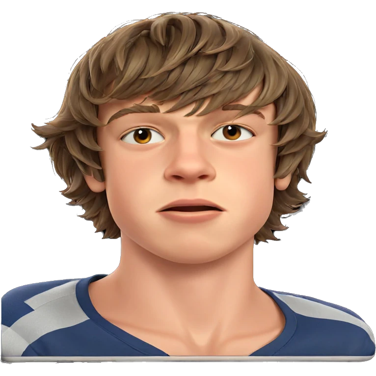 boy with brown hair portrait emoji