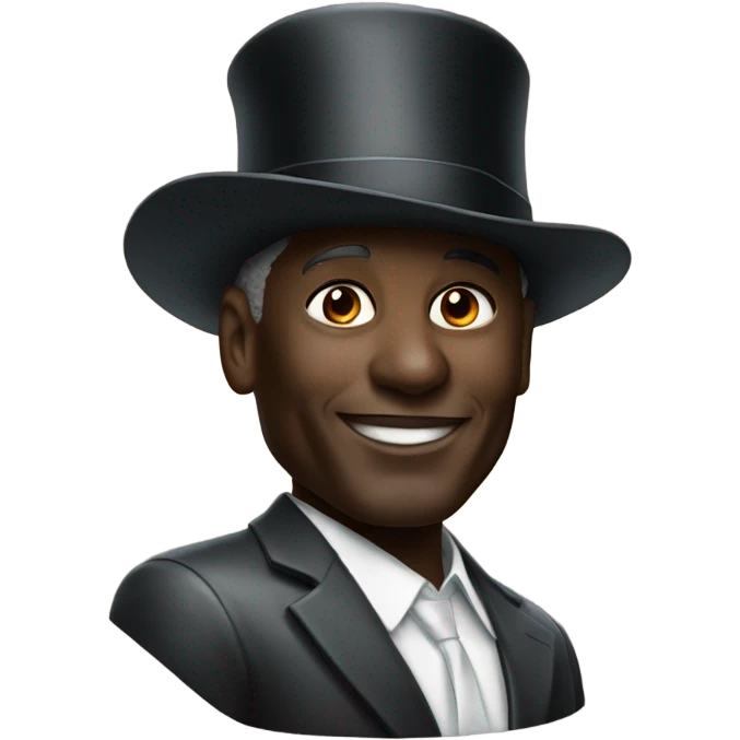 Michael Jordan with a top hat emoji