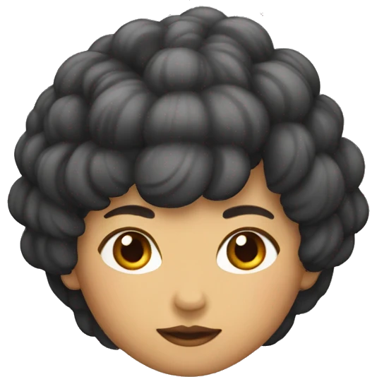 Chinois noir roux emoji