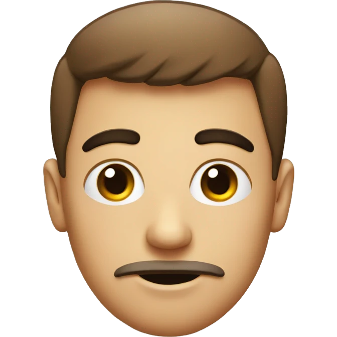 Emoji face with one eye and unibrow emoji