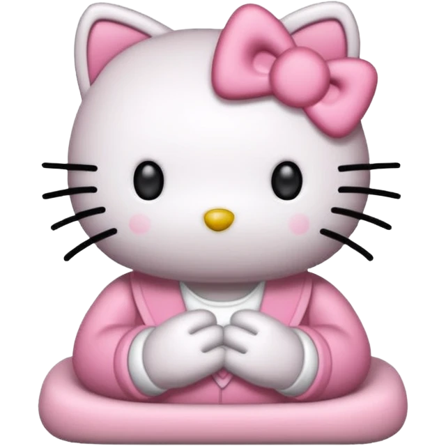 Hello Kitty de punto .  emoji