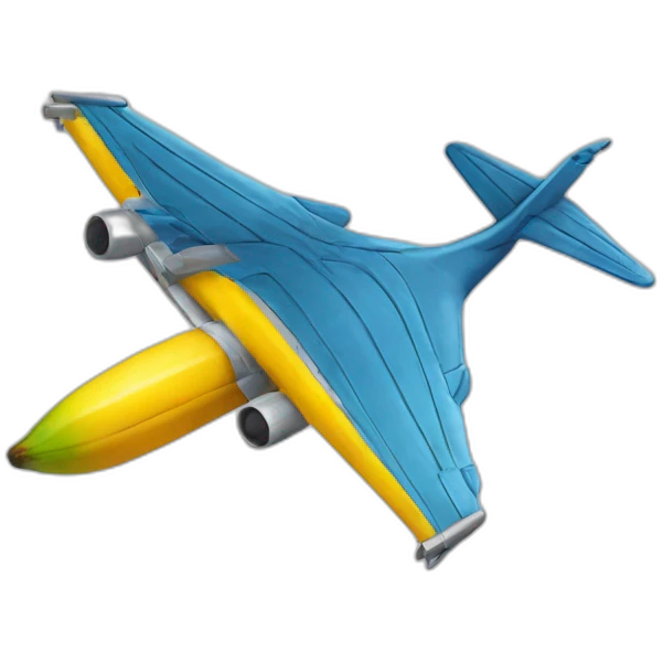 banane avec des ailes d'avion emoji