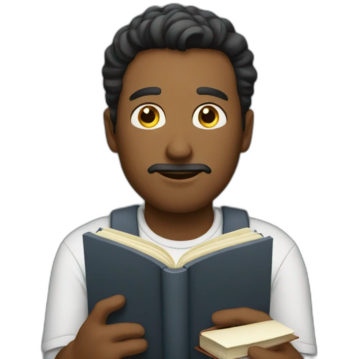 Man with a book emoji
