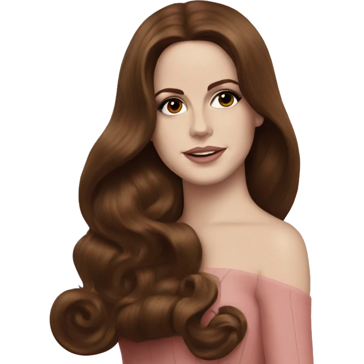 Lana del rey with heart emoji