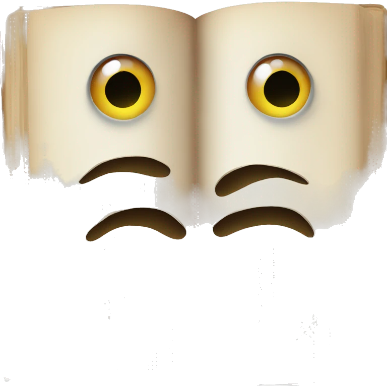 Book with eyes emoji