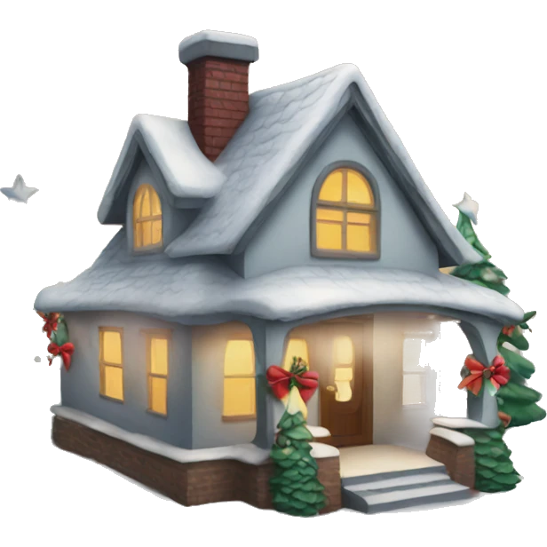 Christmas house emoji
