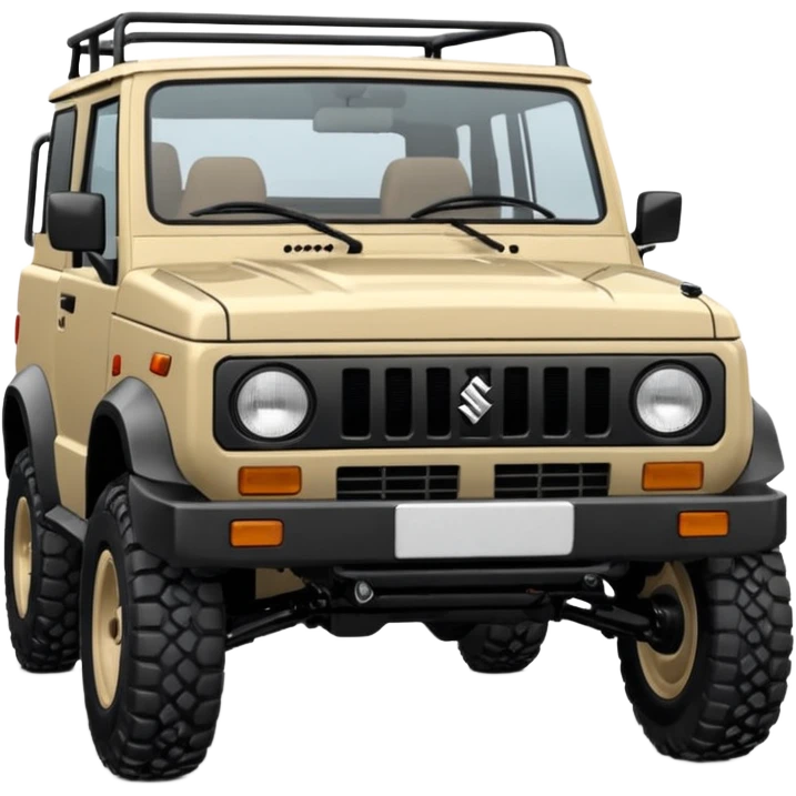 Suzuki samurai in beige color emoji