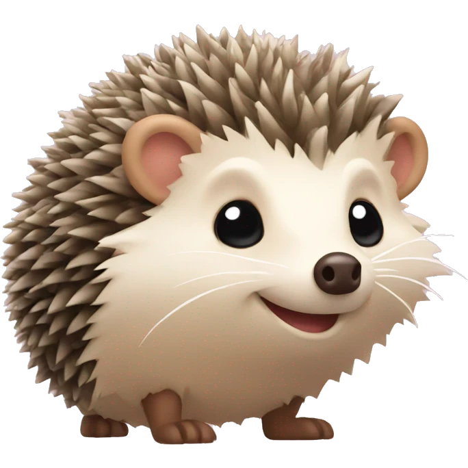 hedgehog with bow emoji