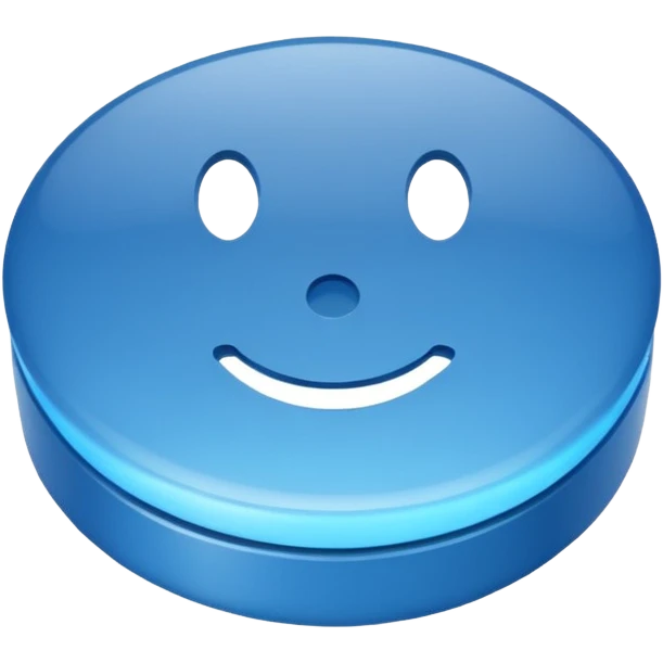 BLUE BUTTON emoji