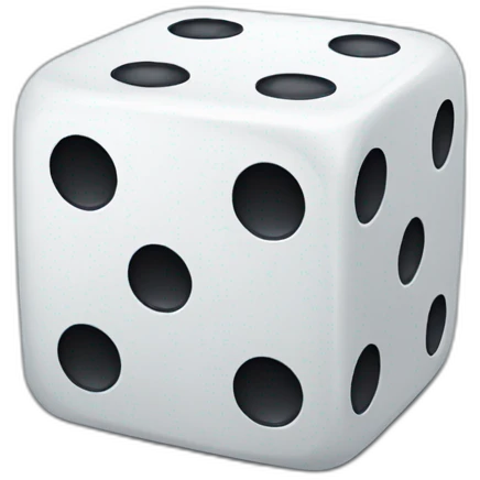 Dice chip emoji