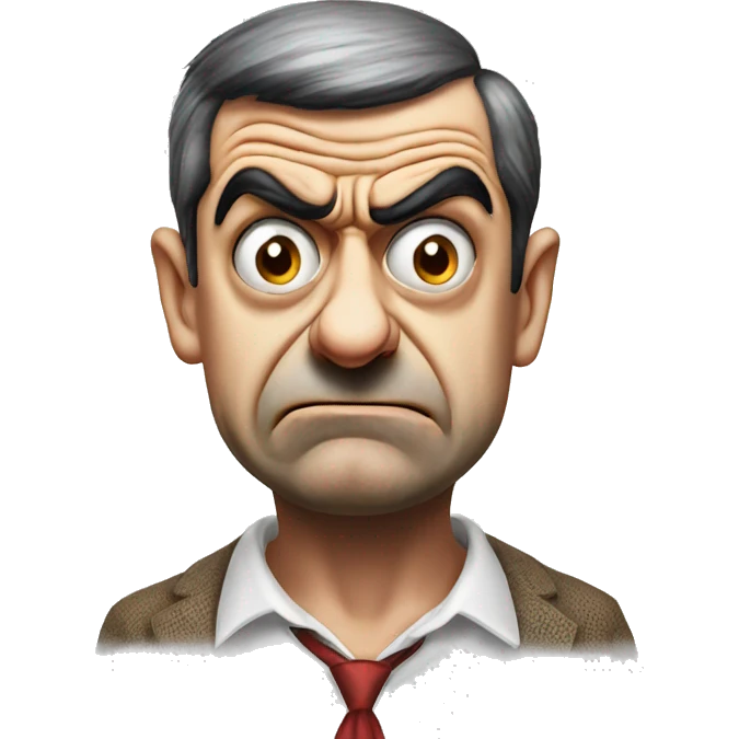 mr bean angry  emoji
